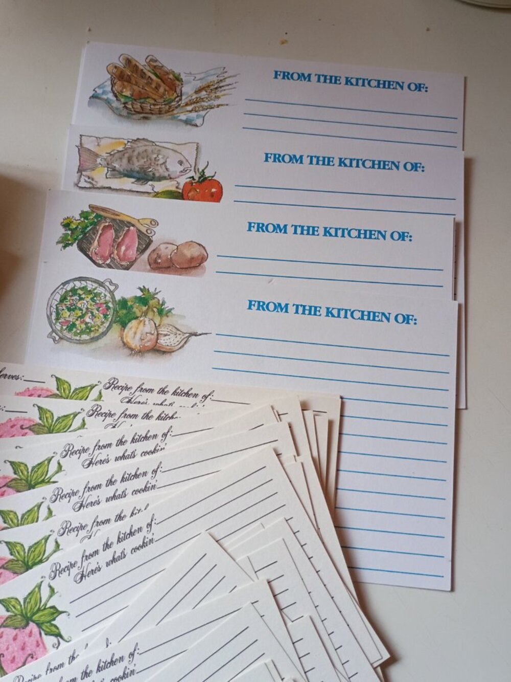 Recipe Cards Old 45 Total In Box  5"x3" - Picture 3 of 4